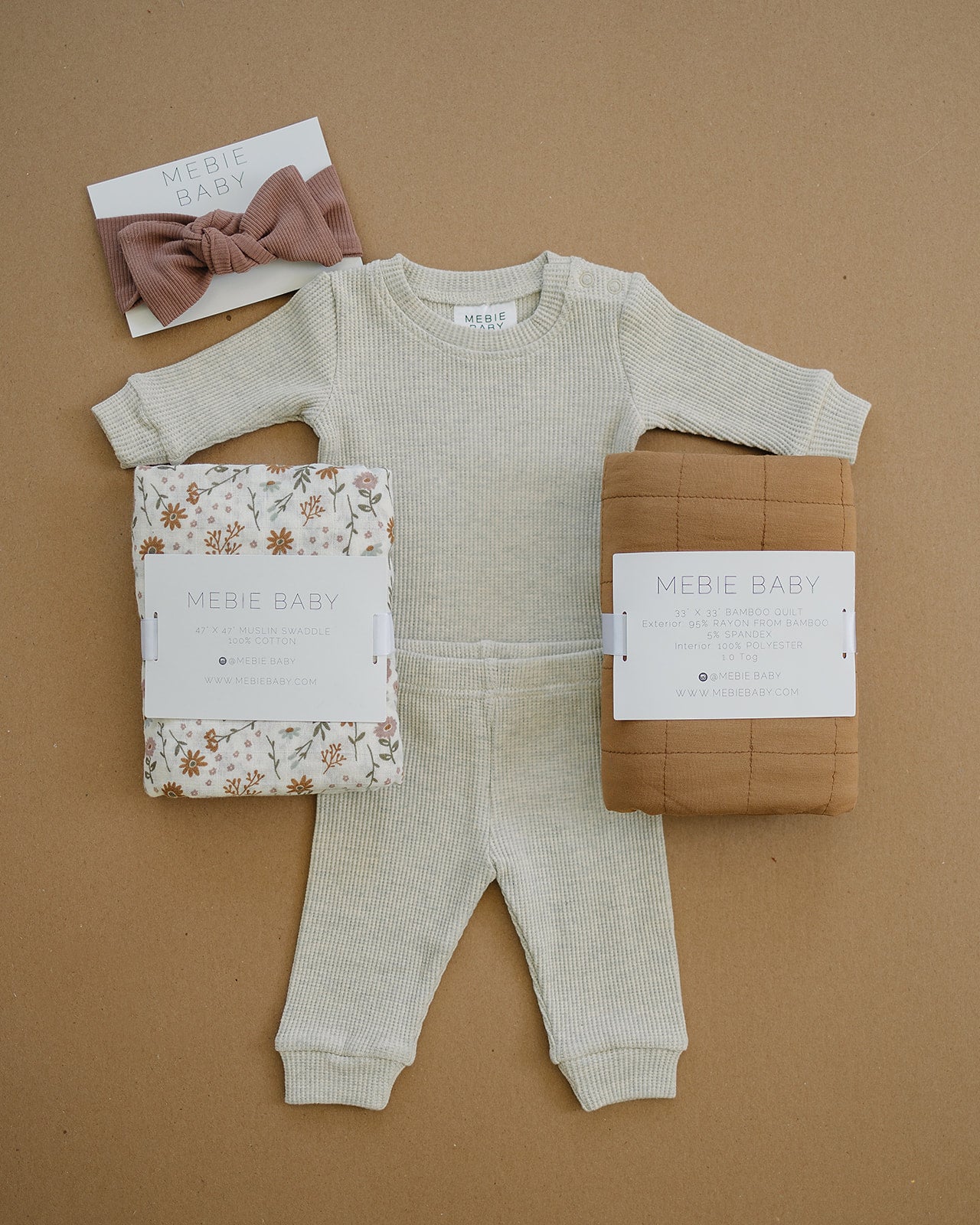 Oatmeal Waffle Two-piece Cozy Set