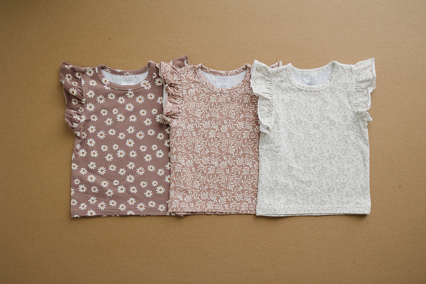 Dusty Rose Vines Ruffle Tee