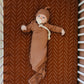Rust Mudcloth Crib Sheet