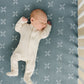 Blue X Crib Sheet Freshly Picked + Mebie Baby