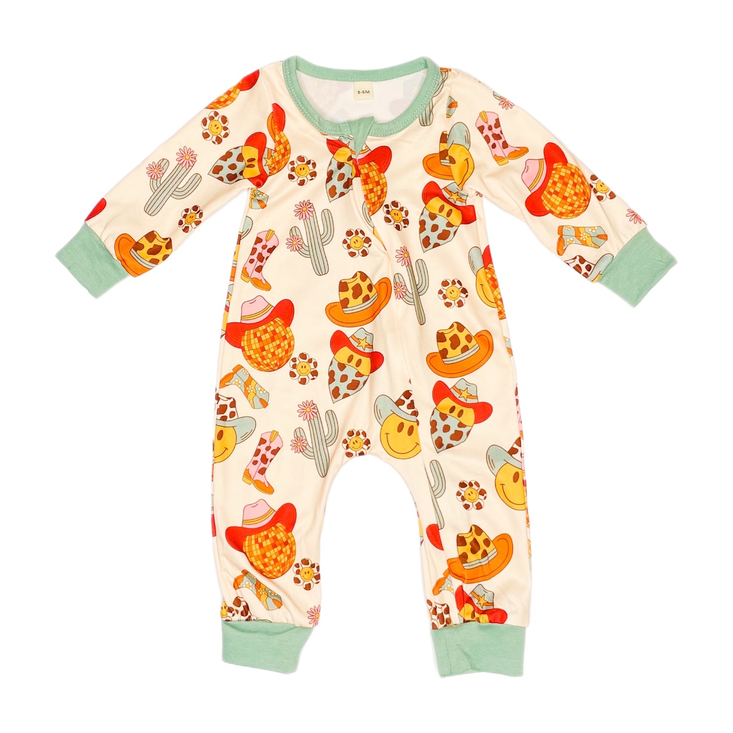 Western Disco Zip Romper