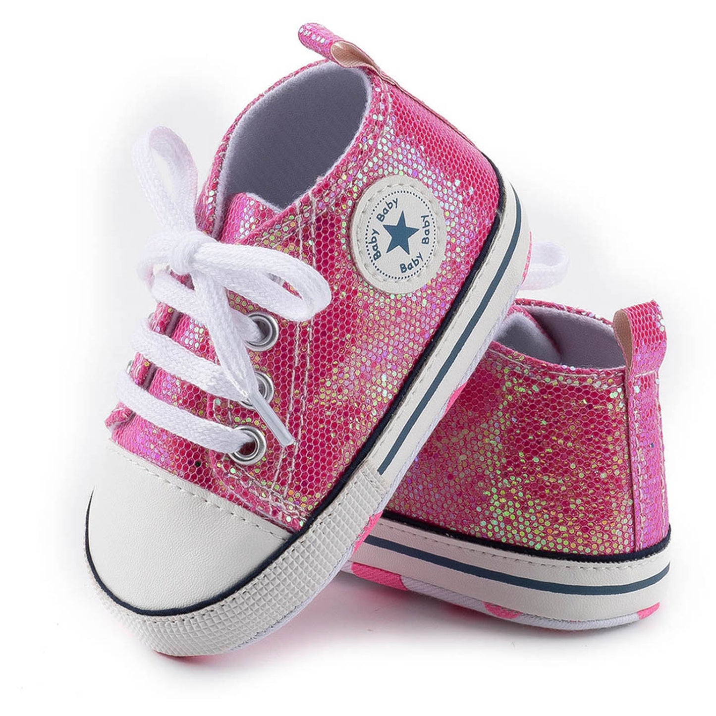 Pink Sparkle Infant Sneakers