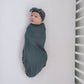 Charcoal Bamboo Stretch Swaddle
