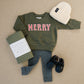 Olive Merry French Terry Crew Neck