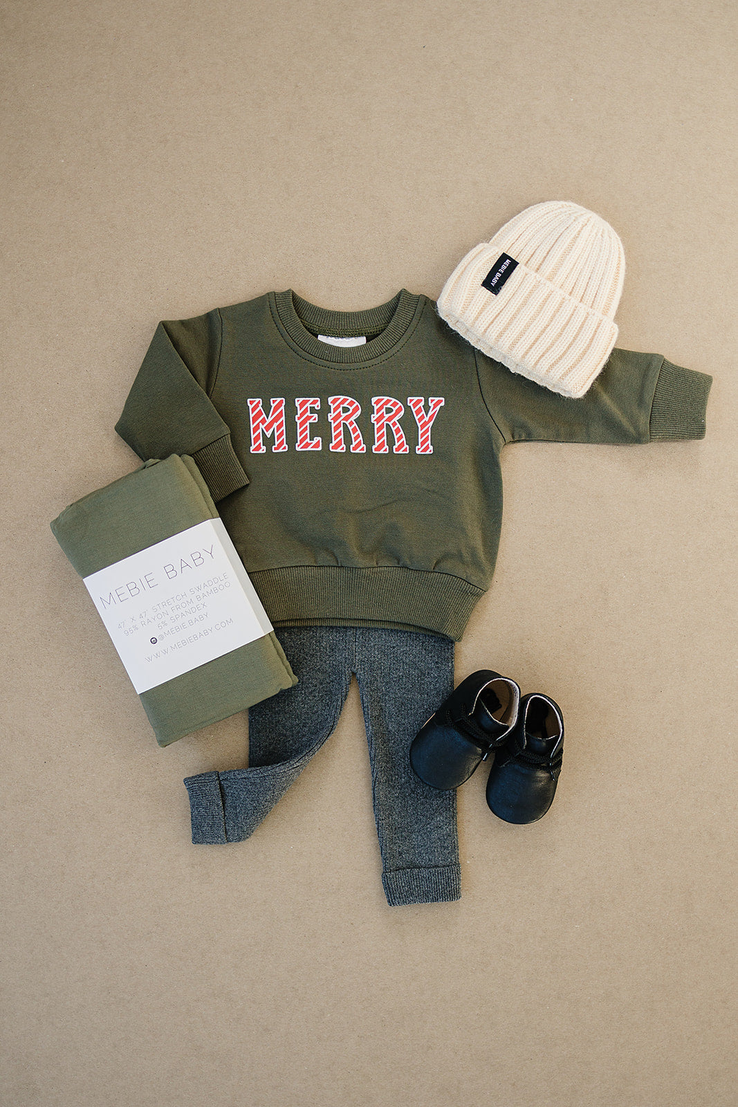 Olive Merry French Terry Crew Neck