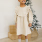 Oatmeal Linen Dress With Bloomers