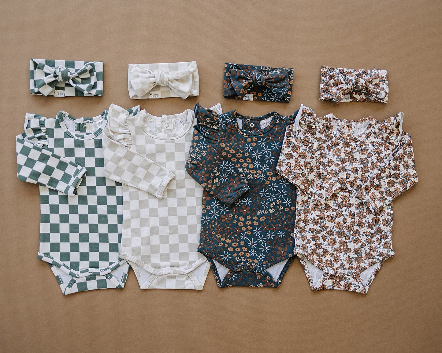 Magnolia Print Ruffle Sleeve Bodysuit