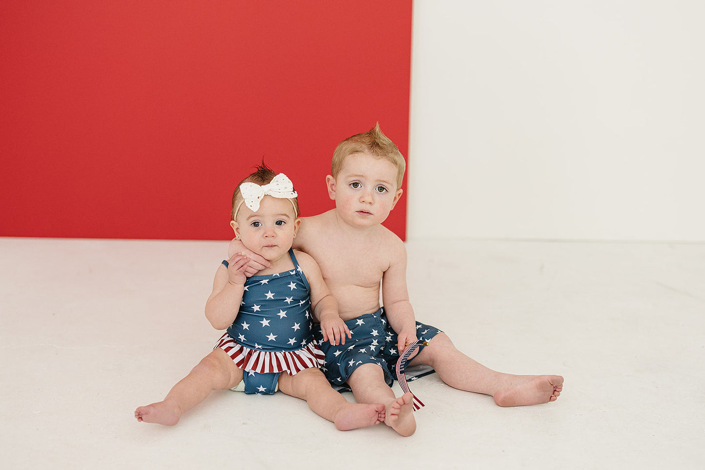 Stars + Stripes Surf Swim Shorts