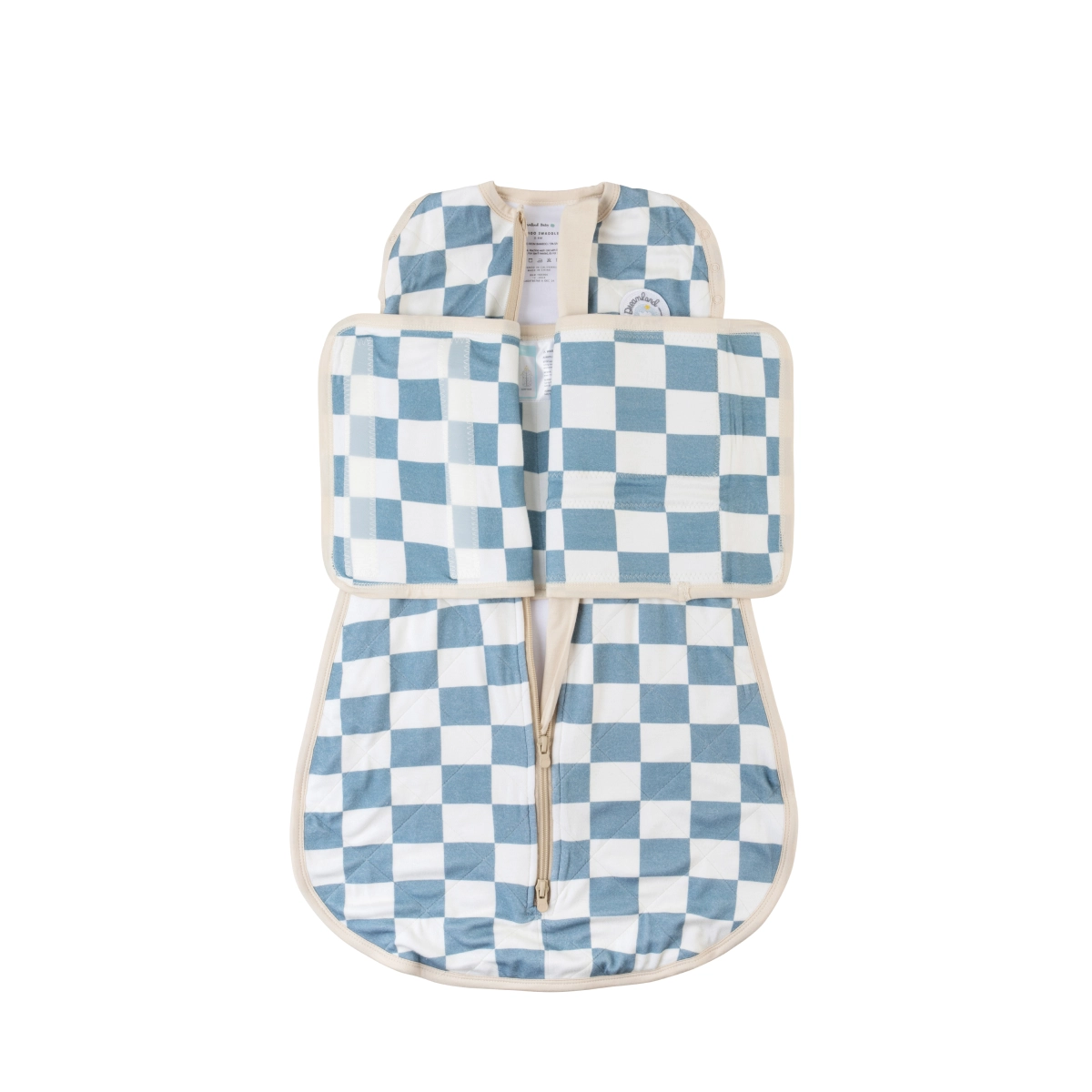 Bamboo Classic Swaddle (Non-Weighted) - Blueberry Checkerboard