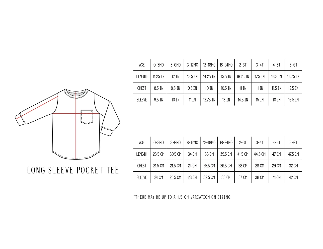 long sleeve pocket tee
