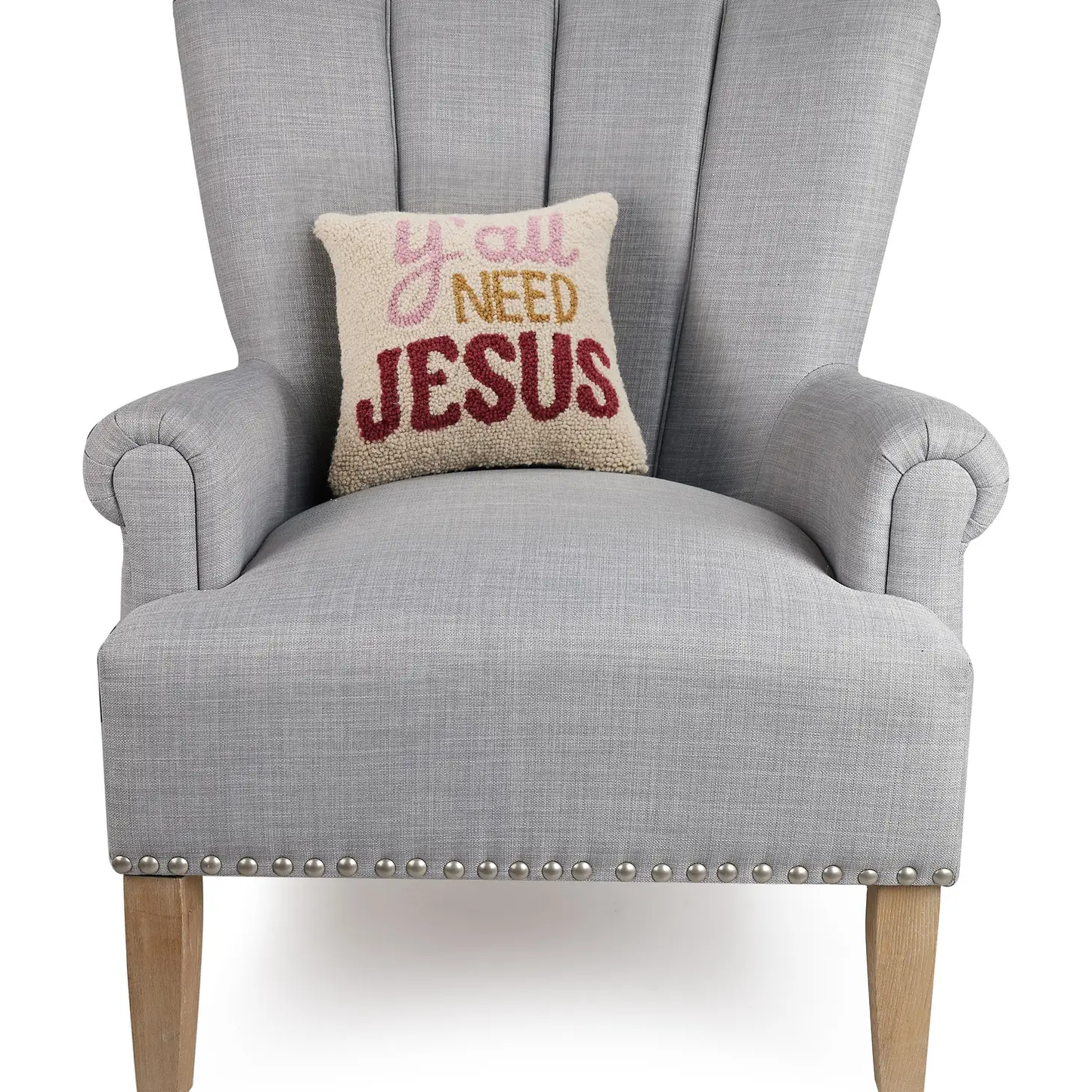 Y'all Need Jesus Hook Pillow