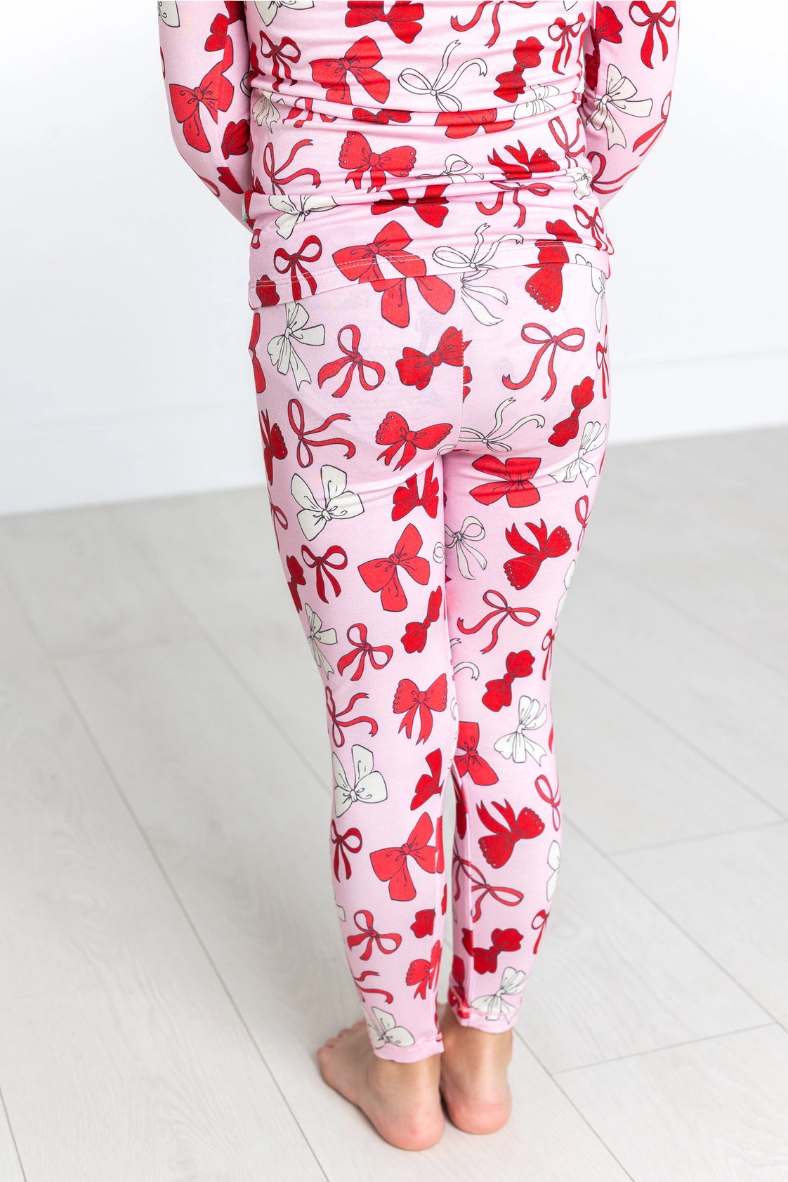 Red Bows Long Sleeve Jammies Set