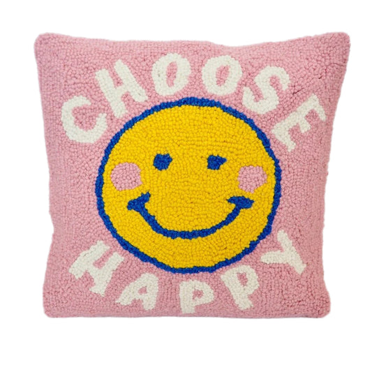 Choose Happy Decorative Pillow