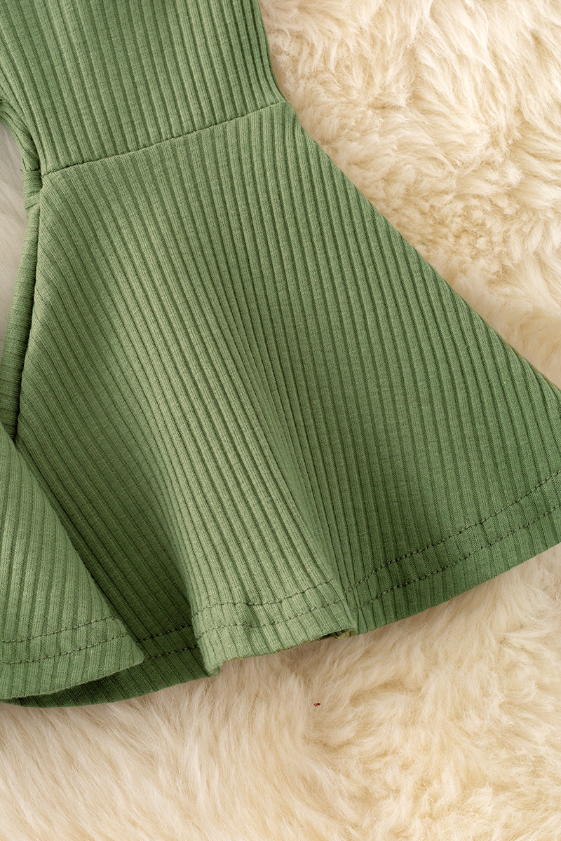 Ribbed Moss Bell Bottoms