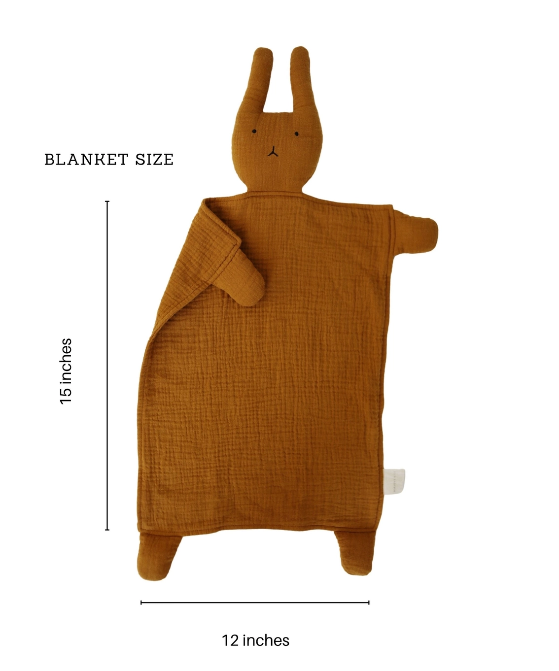 Toffee Bunny Lovey Blanket