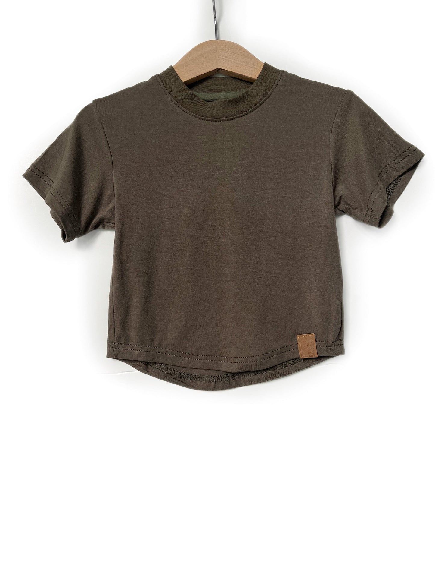 Oversized Bamboo Tee- Army Green