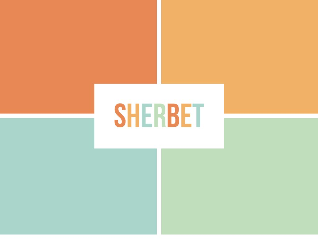 Sherbet Honeycomb- Baby Memory Book