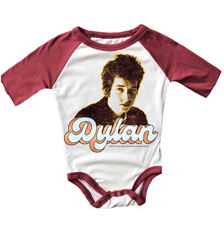 Bob Dylan Short Sleeve Raglan Onesie