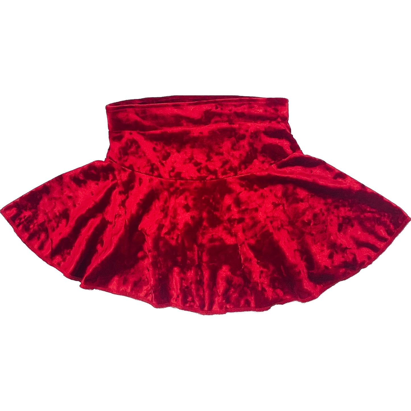 red Velvet Skater Skirt