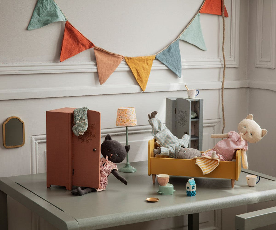 Miniature closet - Grey/mint