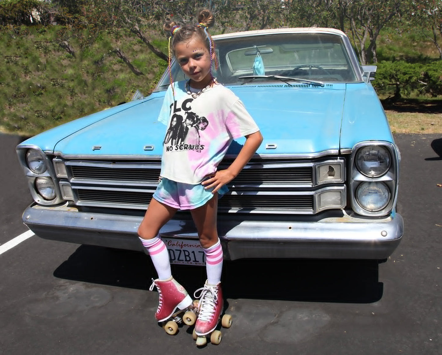 TLC Tie Dye Not Quite Crop Tee