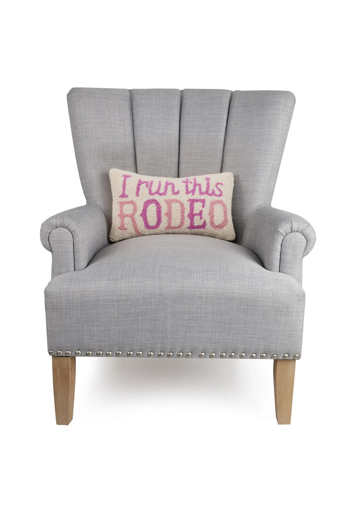 I Run This Rodeo Throw Pillow