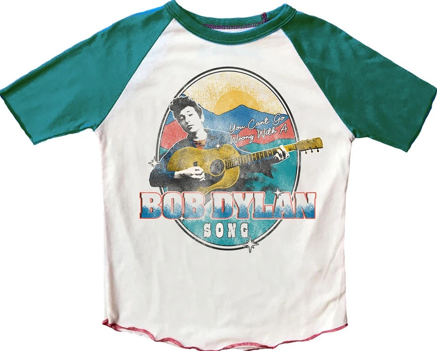 Bob Dylan Short Sleeve Raglan Tee
