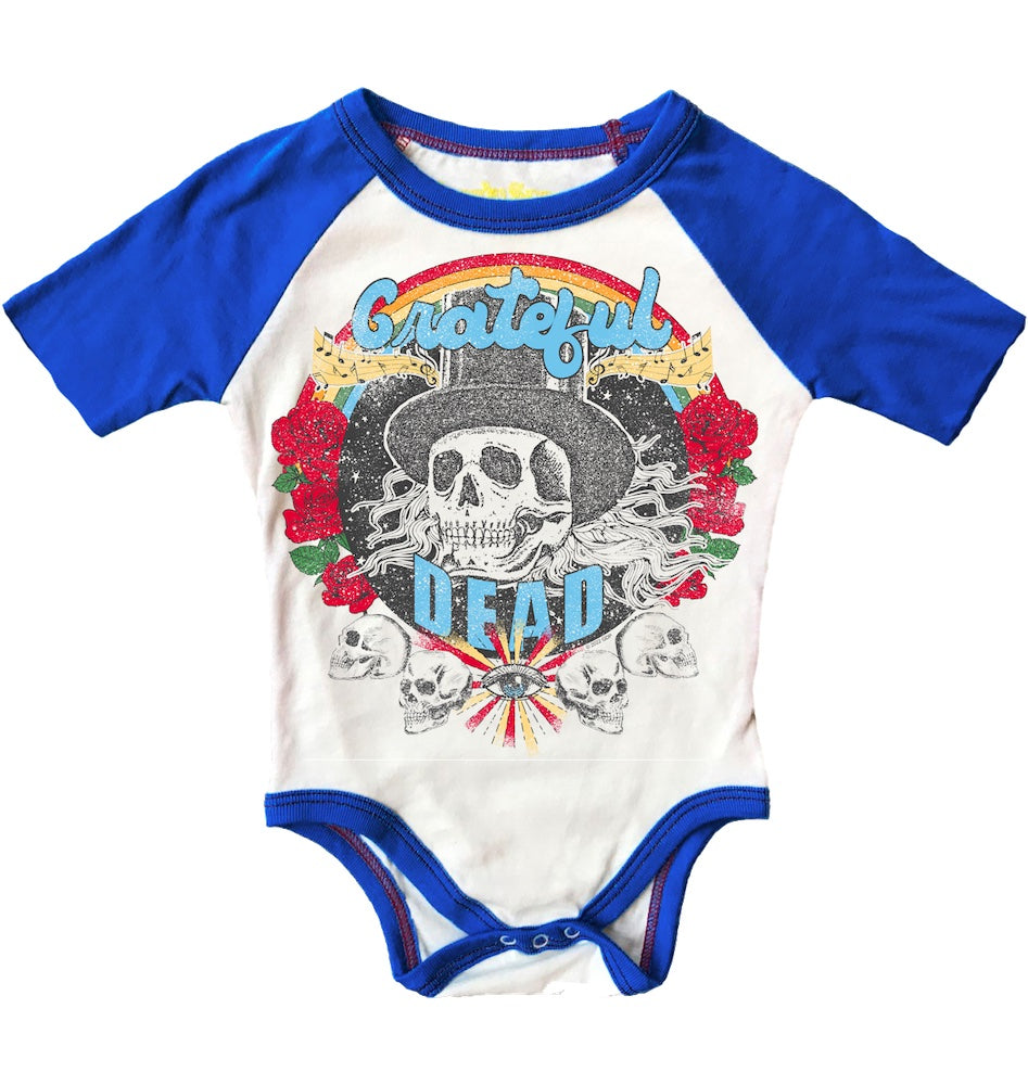 Grateful Dead Short Sleeve Raglan Onesie