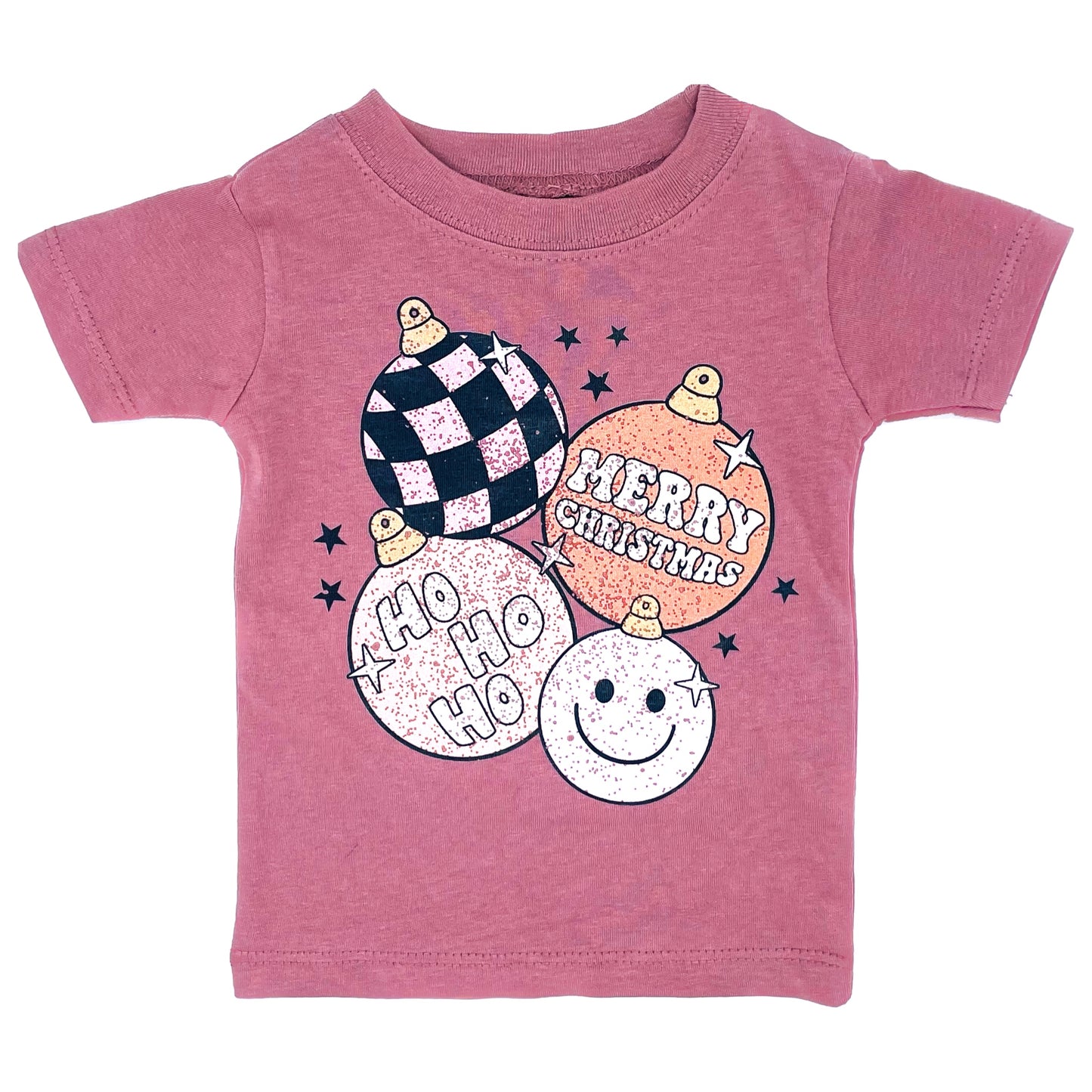 Mauve Smiley Ornament