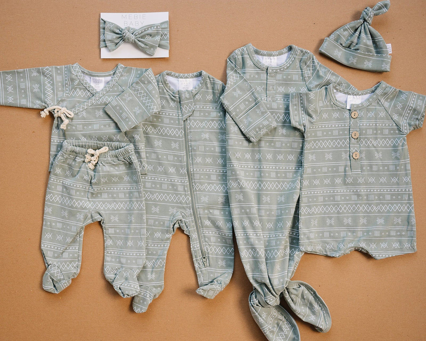 Sage Alpine Cotton Layette Set