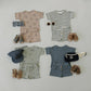 Stripe Button Short Set