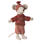 Winter mouse with ski set, Big sister - Rose