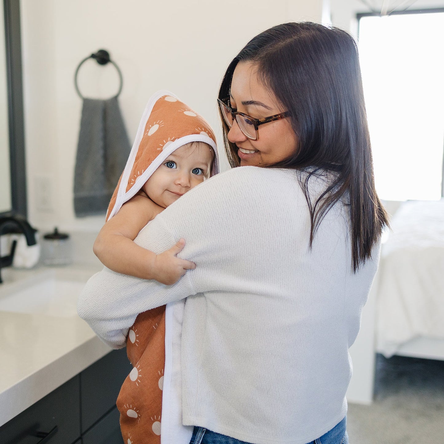 Sunshine Muslin Hooded Towel