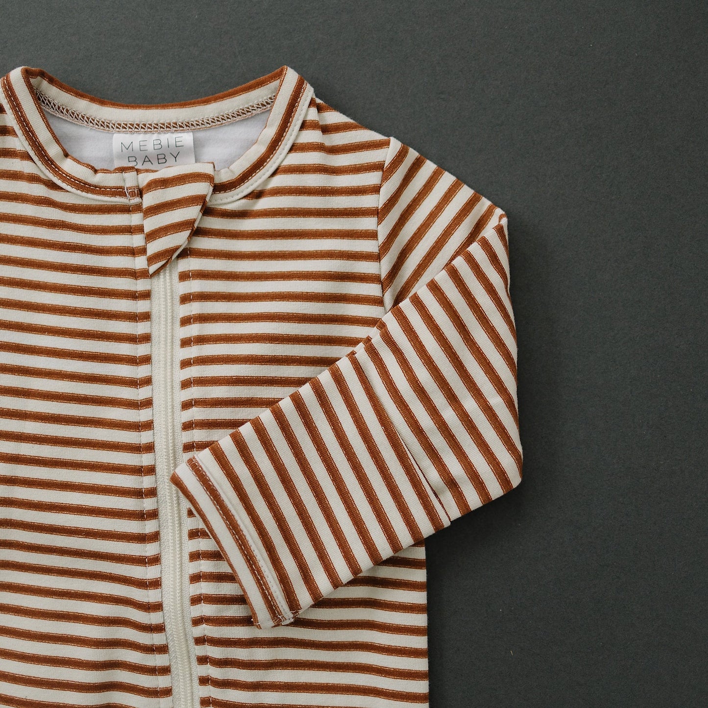 Rust Stripe Zipper