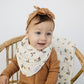 Cream Floral Bib