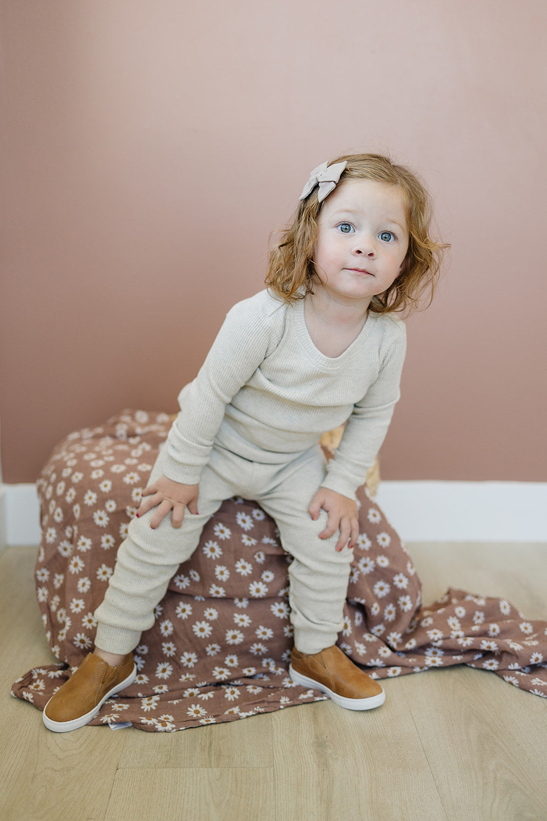 Oatmeal Waffle Two-piece Cozy Set