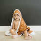 Mustard Mudcloth Muslin Hooded Towel