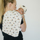 Cream Floral Burp Cloth