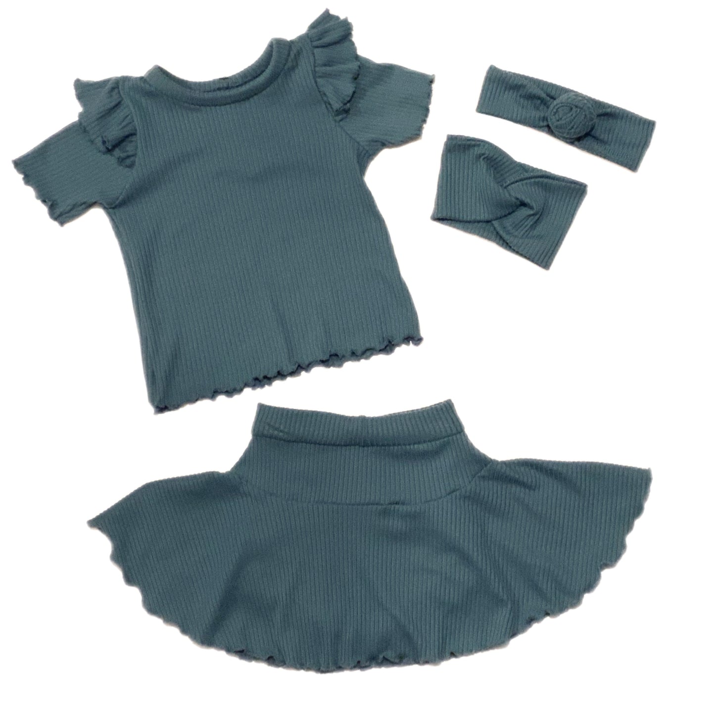 Blue Steel Skater Skirt