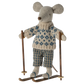 Winter Mouse with Ski Set, Dad