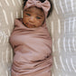 Dusty Rose Bamboo Stretch Swaddle
