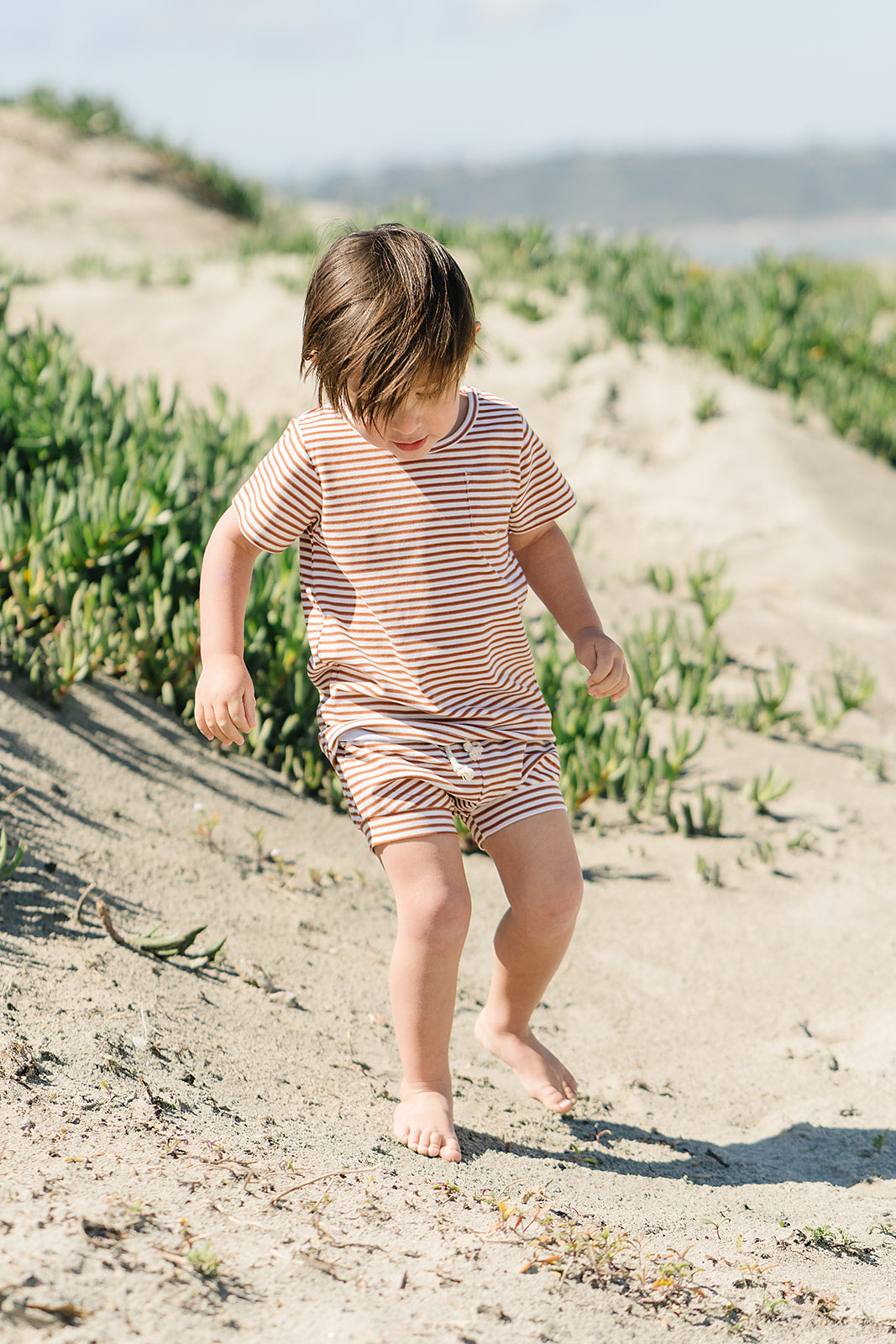 Rust Stripe Short Set…