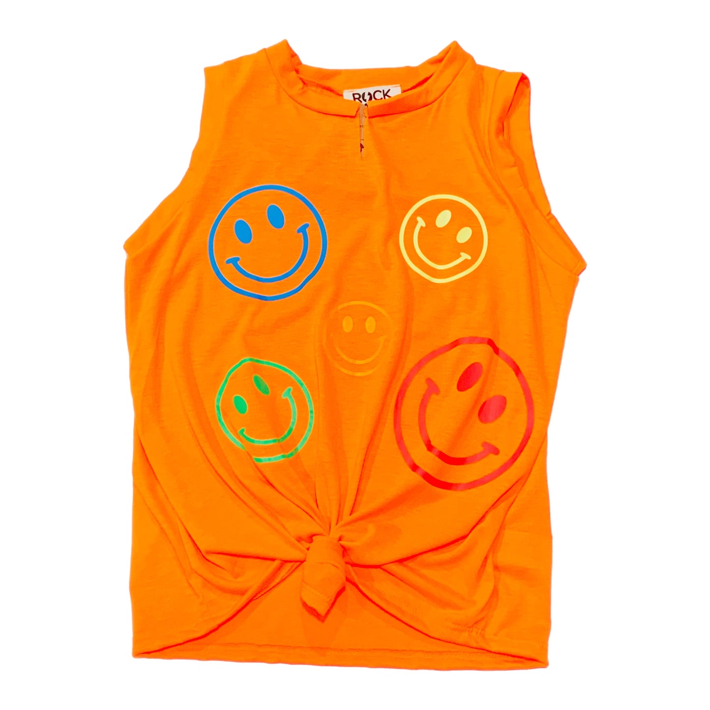 Orange Smiley Tank