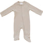 Oatmeal Organic Cotton Ribbed Snap
