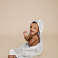 Desert Sage Muslin Hooded Towel