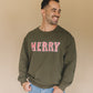 Olive Merry French Terry Crew Neck
