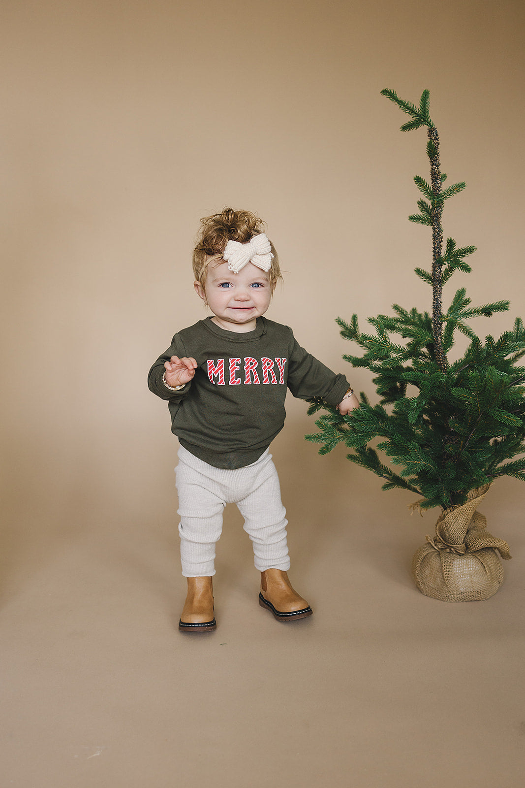 Olive Merry French Terry Crew Neck