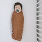 Rust Bamboo Stretch Swaddle