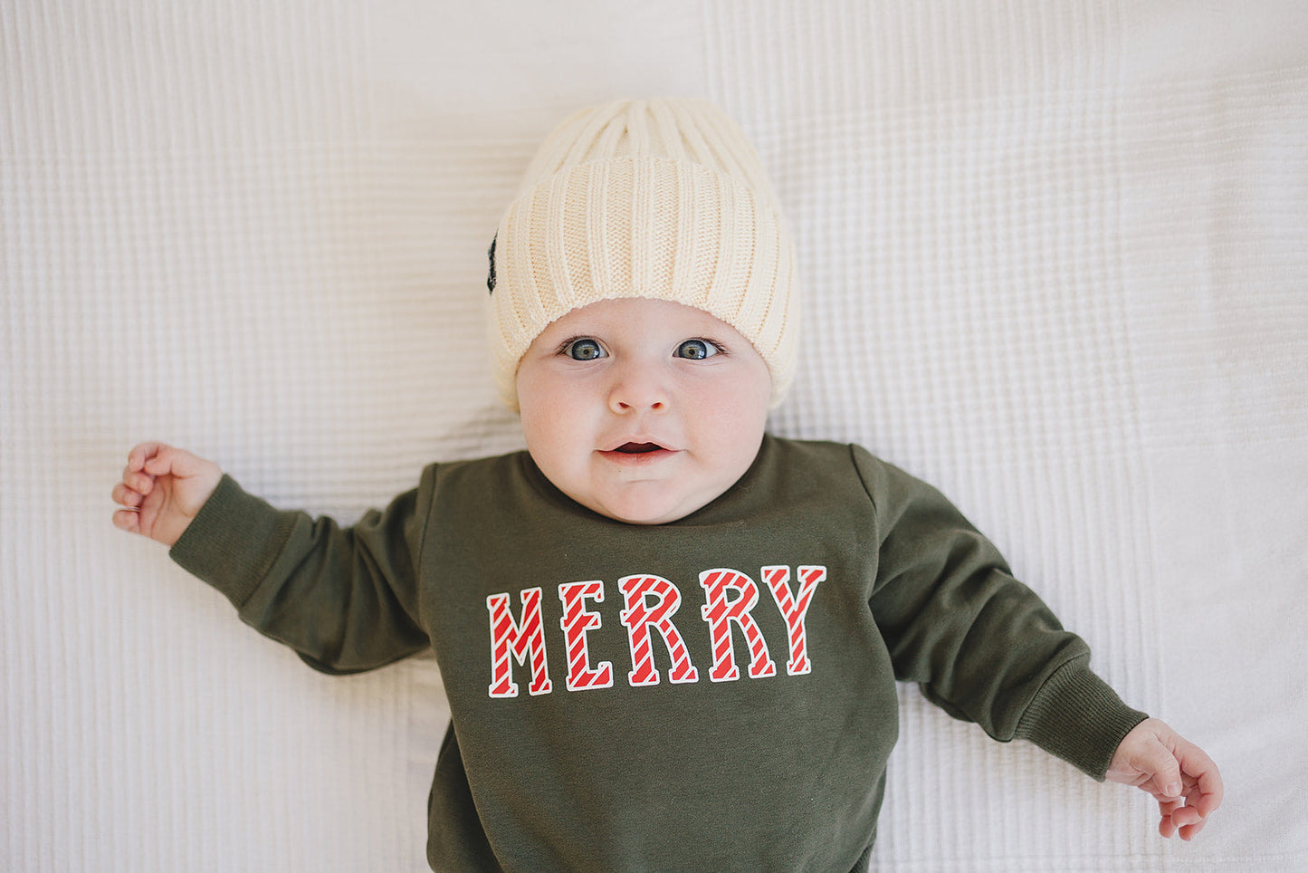 Olive Merry French Terry Crew Neck