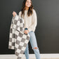 Charcoal Checkered Plush Blanket